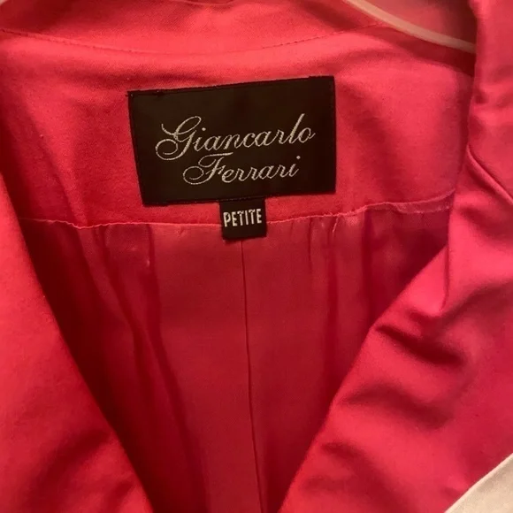 Vintage GIANCARLO FERRARI HOT PINK BLAZER SIZE 12P - Picture 3 of 11